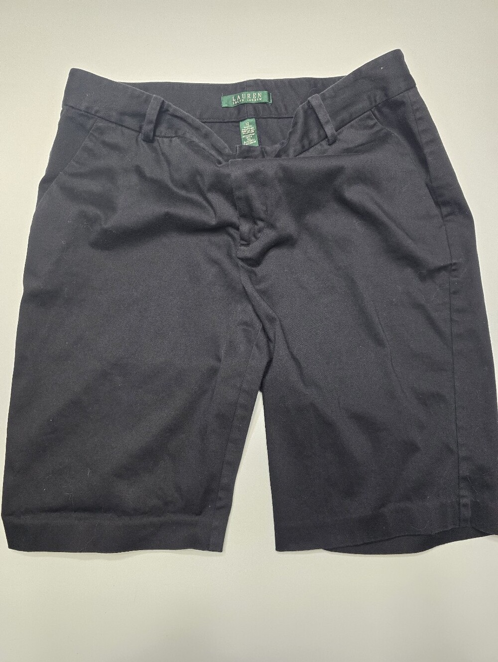 Lauren Ralph Lauren Black Tailored Bermuda Shorts Size 10